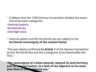 UNCLOS Maritime law power point presentation | PPTX
