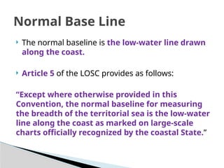 UNCLOS Maritime law power point presentation | PPTX