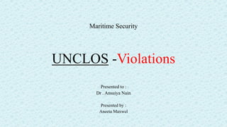 Unplus UNCLOS -Violations seminar pdf maritime s | PDF