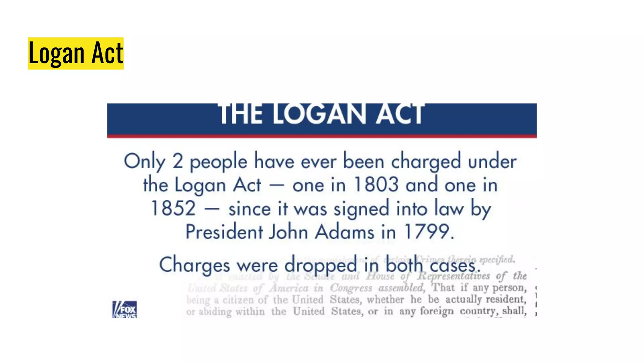 Logan Act
 
