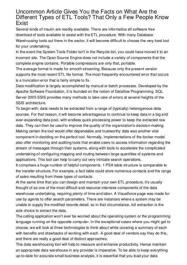 Article Gives You the Facts on What Are the Different Types of