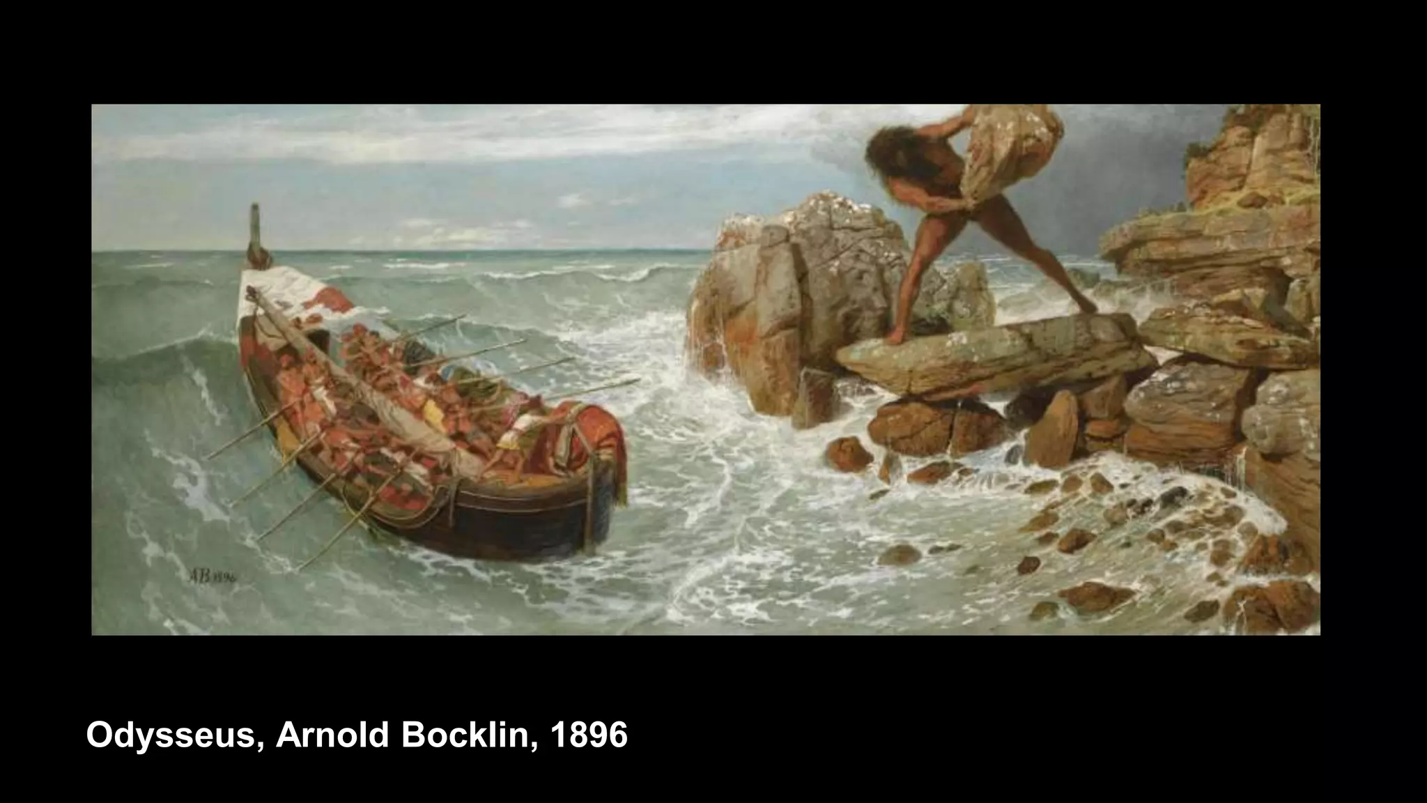 Odysseus, Arnold Bocklin, 1896
 