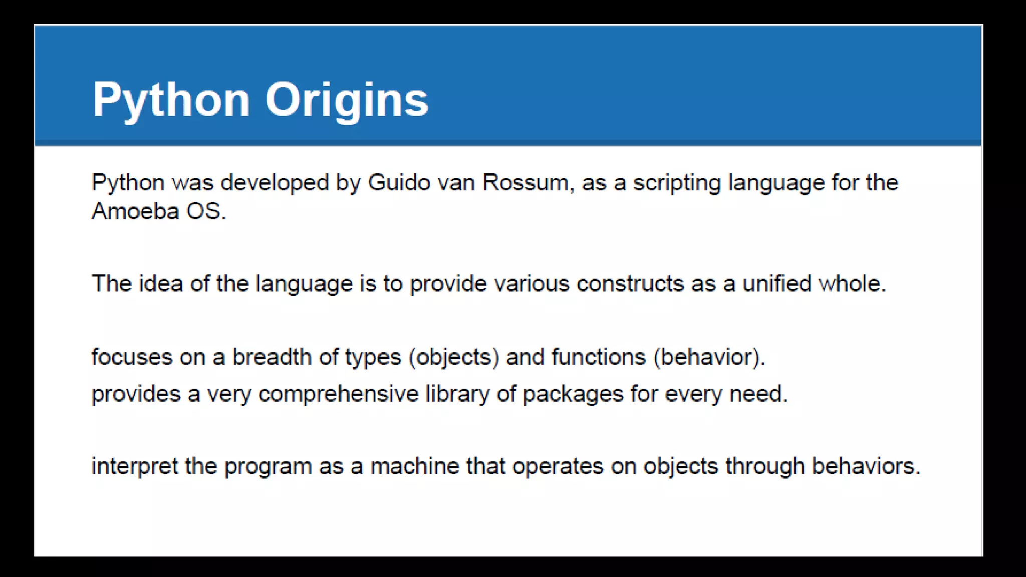 Uncommon Python -  What is special in Python