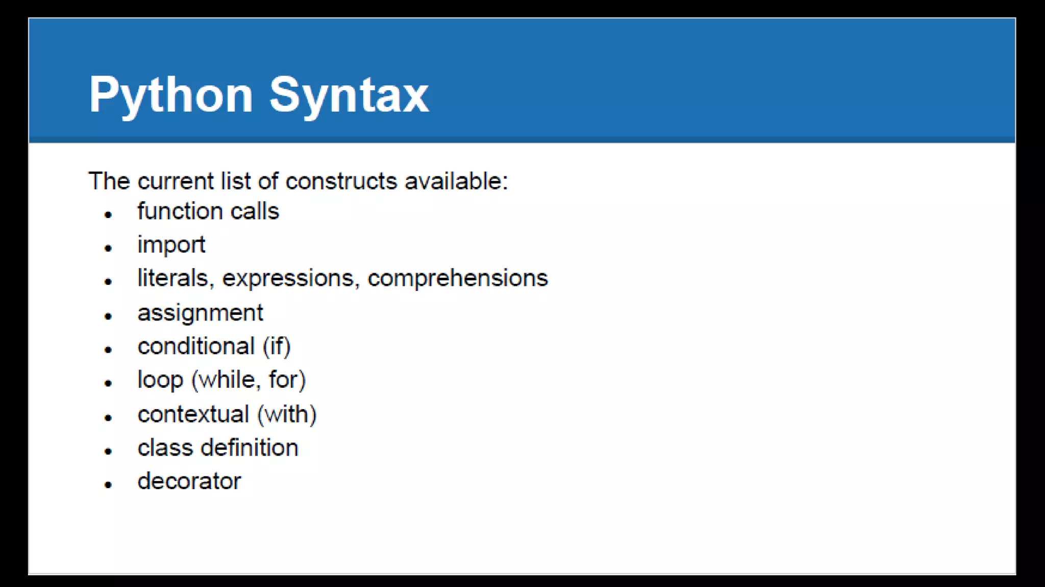 Uncommon Python -  What is special in Python