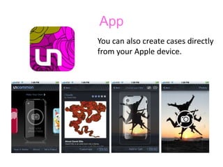 AppYou can also create cases directly from your Apple device.
