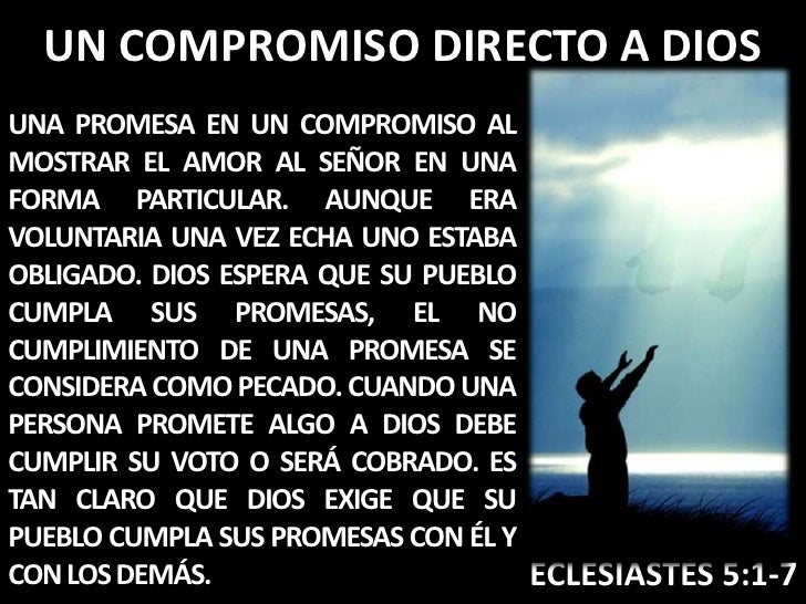 Un compromiso directo a dios[1]