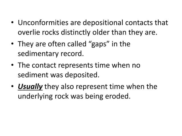 unconformities , introduction , types , conclusion | PDF | Geology ...