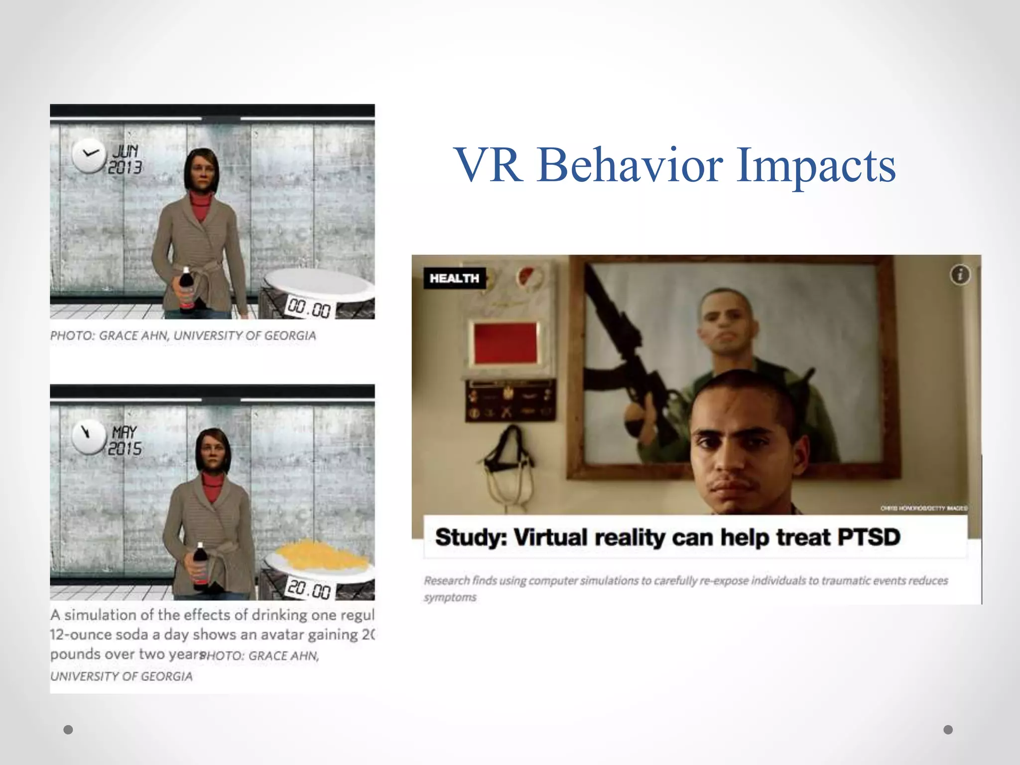 VR Behavior Impacts
 