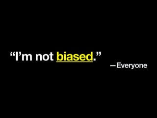 Unconscious Bias: A Brief Introduction