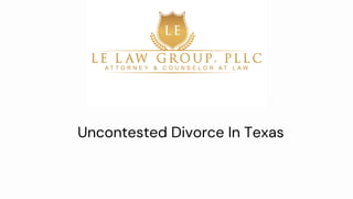 Uncontested Divorce In Texas.pdf