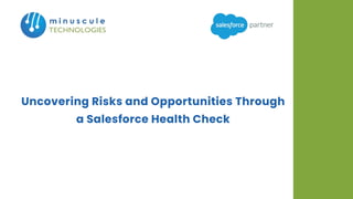 Uncovering Risks and Opportunities Through a Salesforce Health Check | PDF