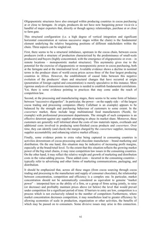 UNCTAD ¬ cocoa study industry structures and competition | PDF