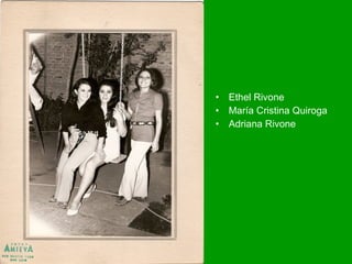 Ethel Rivone María Cristina Quiroga Adriana Rivone