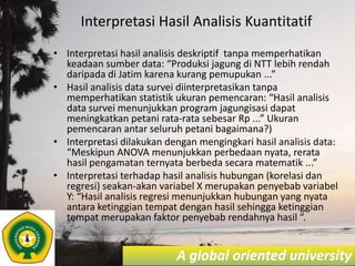 Metode Analisis Data Kuantitatif Pptx