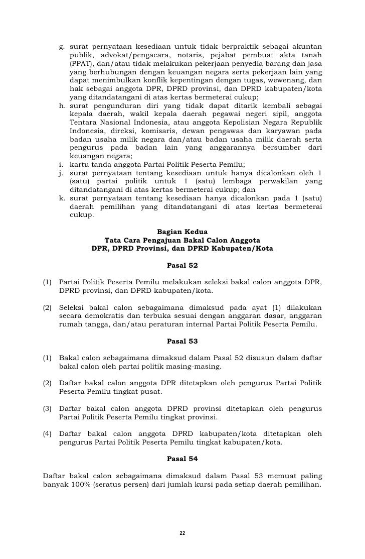 Undang undang pemilu