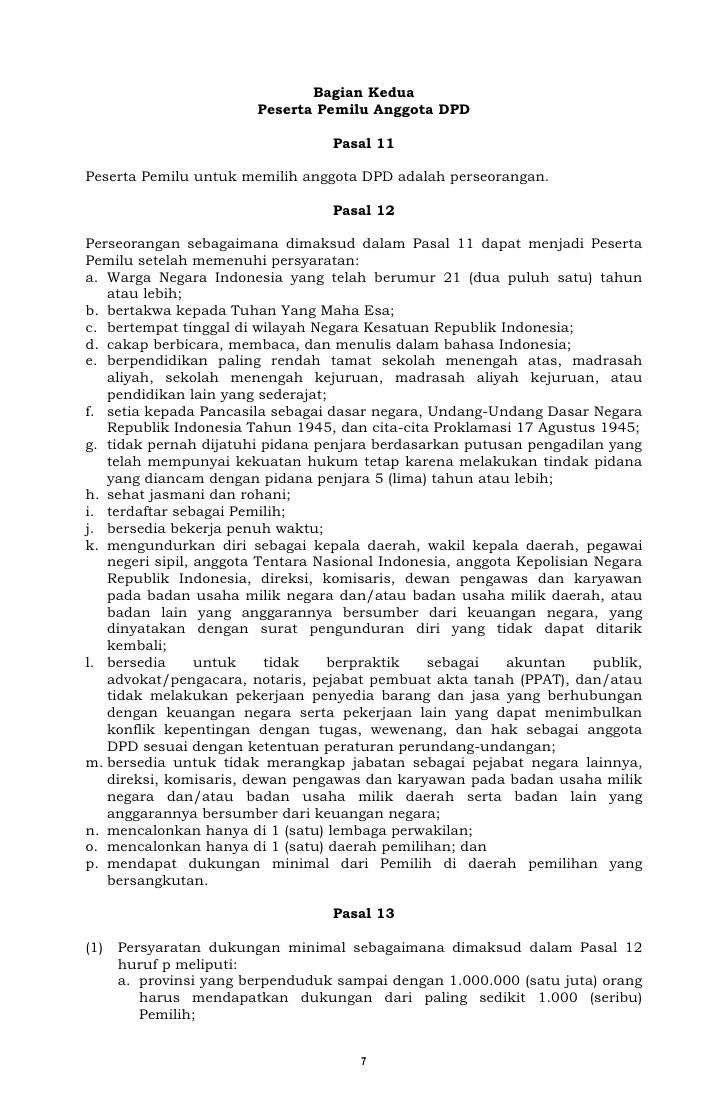 Undang undang pemilu