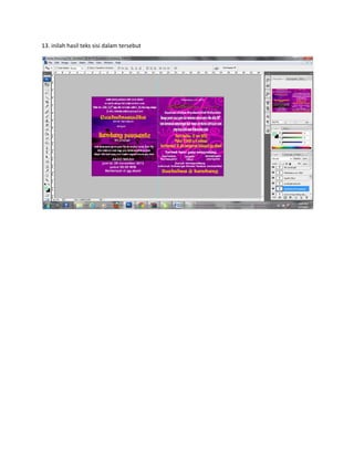 13. inilah hasil teks sisi dalam tersebut