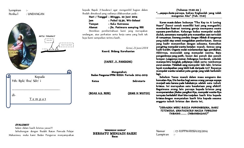 contoh Undangan ippm ekonomis kertas