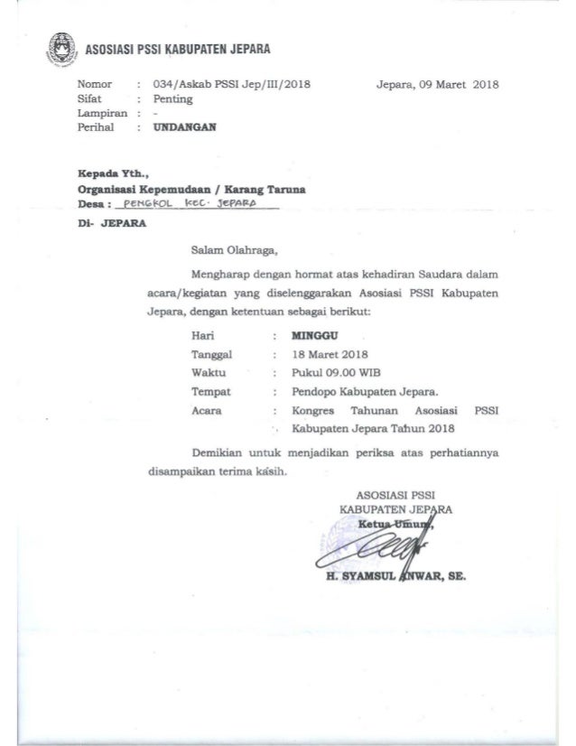 Undangan Kongres Pssi Undangan Kongres Pssi