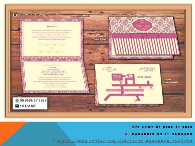 Kartu Undangan Pernikahan Bandung Berlian Invitation