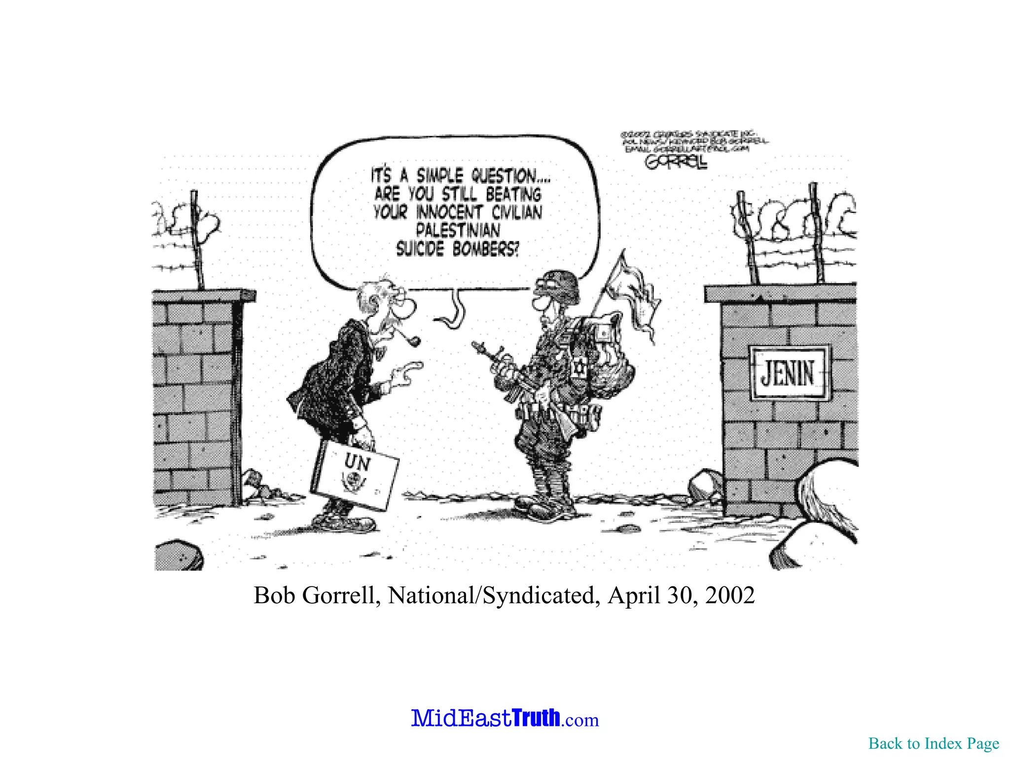 Back to Index Page Bob Gorrell, National/Syndicated, April 30, 2002 
