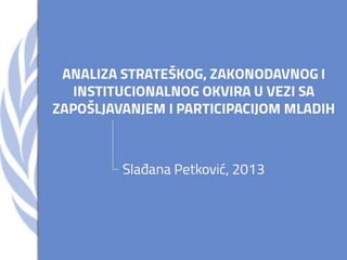 Youth in Montenegro - UN Day 2013