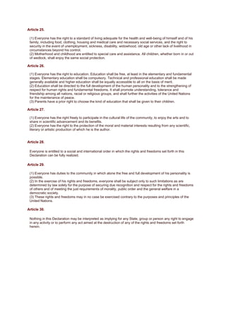 Un declaration of human rights | PDF