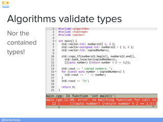 @SandorDargo
Algorithms validate types
Nor the
contained
types!
 