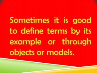 Undefined terms in geometry | PPTX
