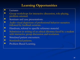 Ethics Education in Hacettepe University Faculty of Medicine | PPT