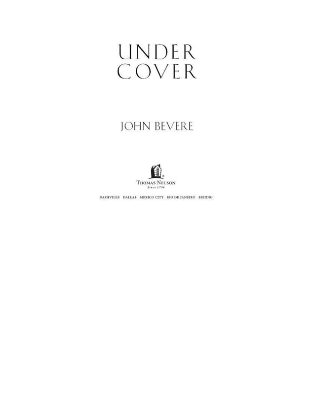 Under cover-john-bevere