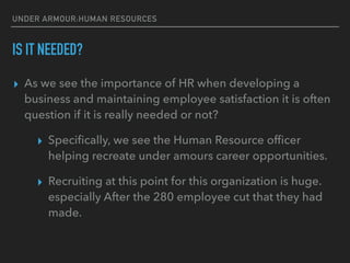 Under Armour:Human Resources