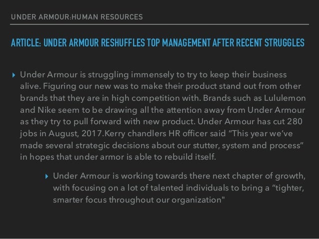 under armour article