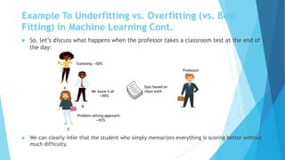 Underfitting and Overfitting in Machine Learning | PPTX