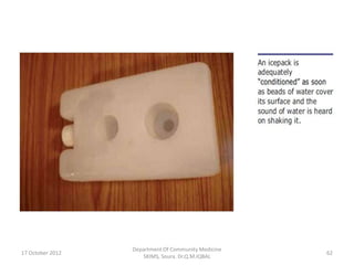 Department Of Community Medicine
17 October 2012                                      62
                     SKIMS, Soura. Dr.Q.M.IQBAL
 