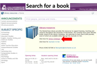 Search for a book
 