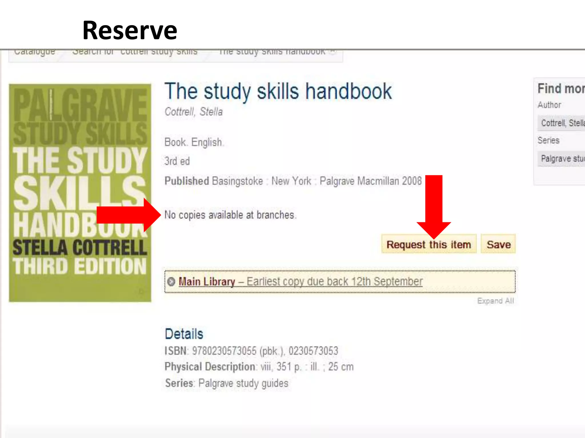 The number on the back of your Student ID / Library Card.