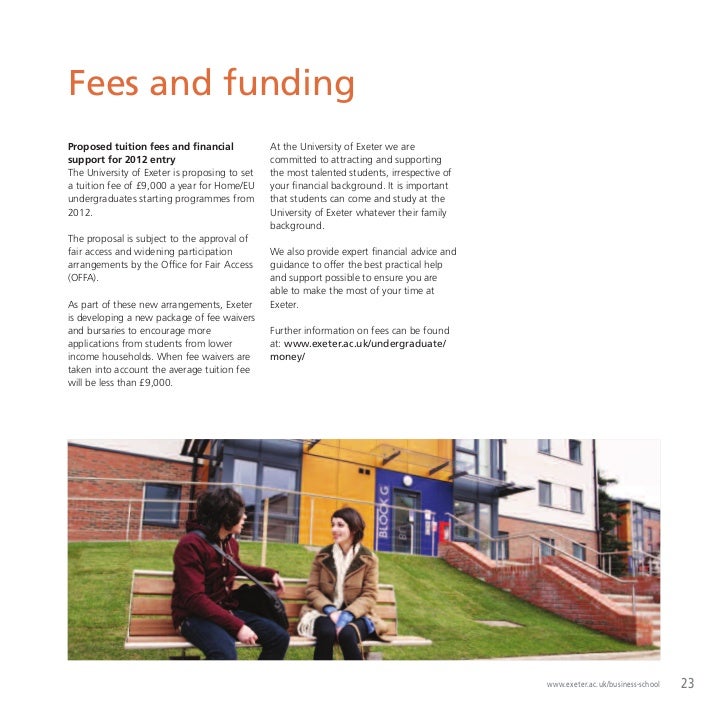 Exeter Mba Fees undergraduate brochure of exeter business school Exeter Mba Fees undergraduate brochure of exeter business school