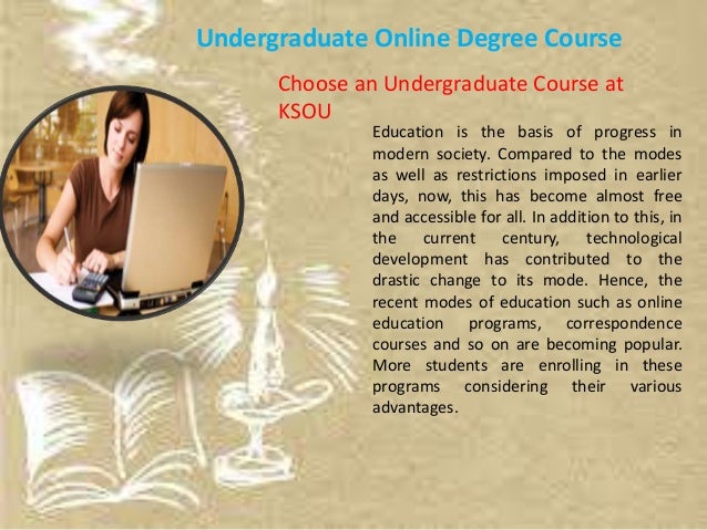 undergraduate online degree