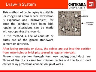 Underground cables | PPTX
