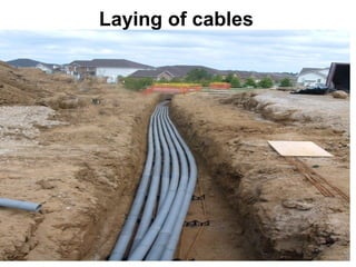 Laying of cables
31
 
