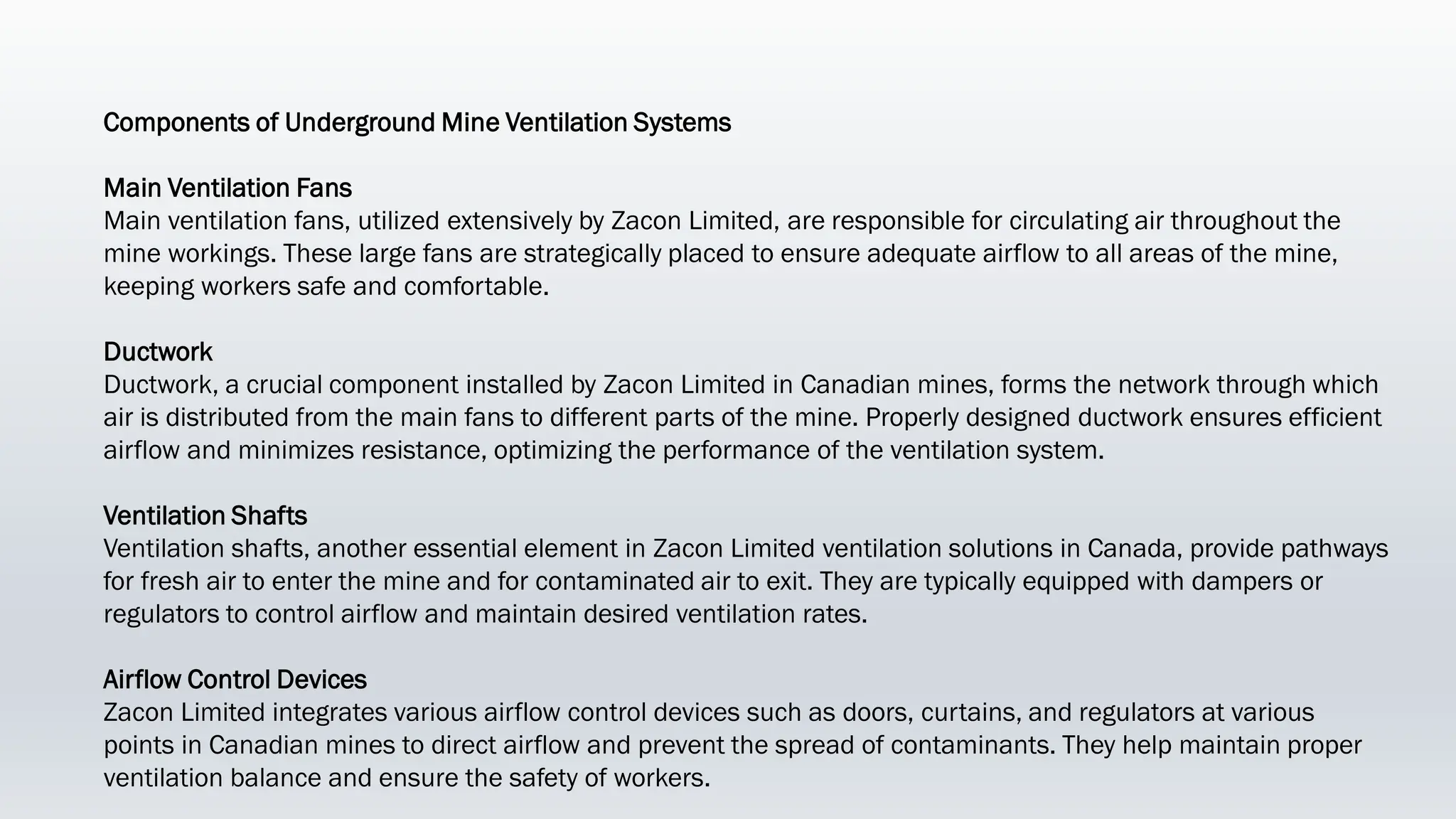 Underground Mine Ventilation Systems Canada: Ensuring Safety and ...