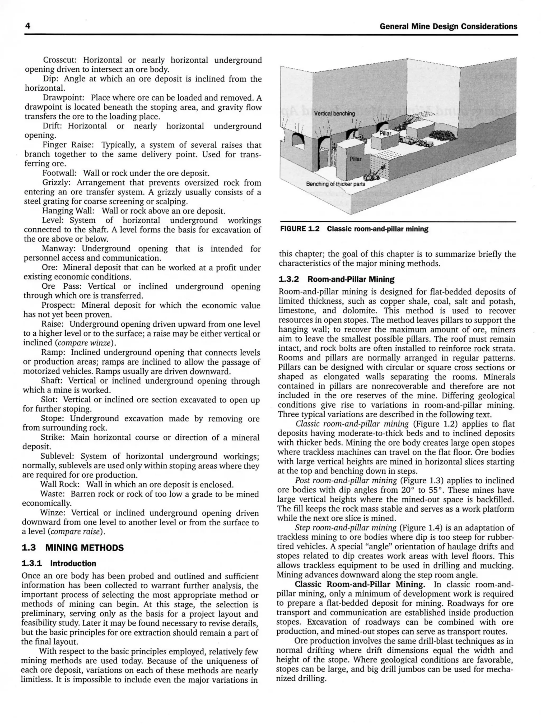 Underground Mining Methods Pdf