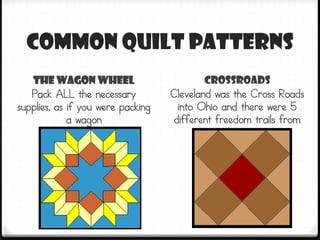 Waggon Patterns Underground railroadquiltsquares | PDF