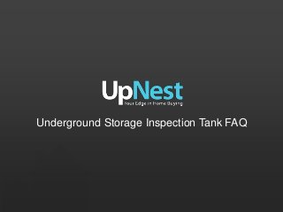 Underground Storage Inspection Tank FAQ
 