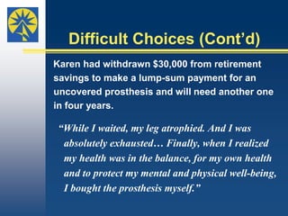 Consequences of UnderinsuranceFinancial StrainDeferred CareIndividual, Family and Community Challenges