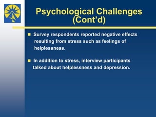 BankruptcyDespite their efforts to pay what they owed, four of 10 families eventually filed for bankruptcy because of medical debt. “Payments are not much help if you owe [large      amounts in medical debt]… Payments weren’t       good  enough for the collectors. This is how I      ended up in bankruptcy,” John said.