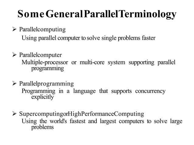Underlying principles of parallel and distributed computing | PPTX