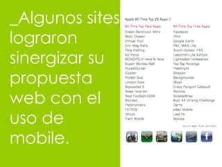 _Algunos sites lograron sinergizar su propuesta web con el uso de mobile. 