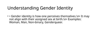 Understanding Gender and how to ask someone their gender guide | PPTX